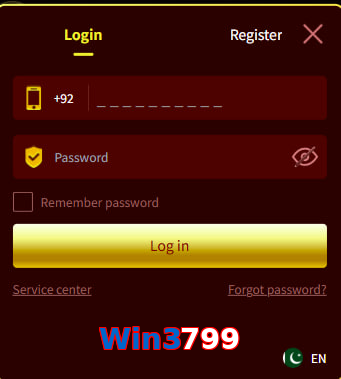 Win3799 login preview